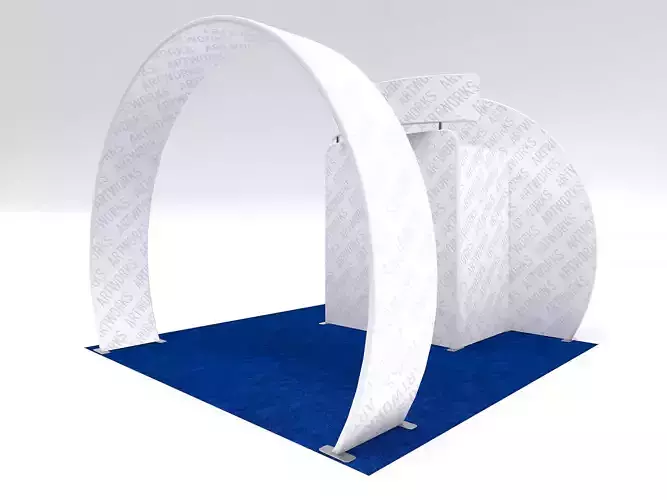 Exhibition booth 10x10ft 3DM001