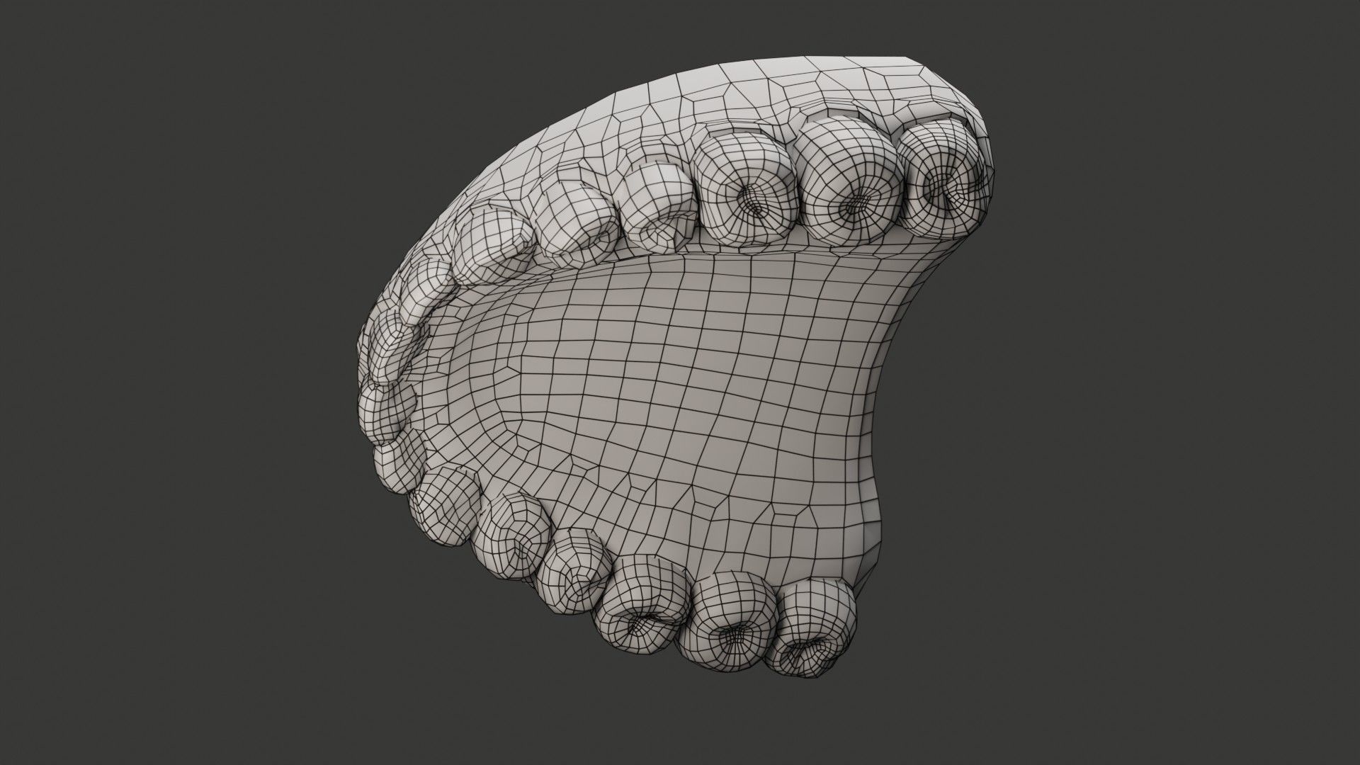 Human Teeth Rigged Low-poly 3D model_16