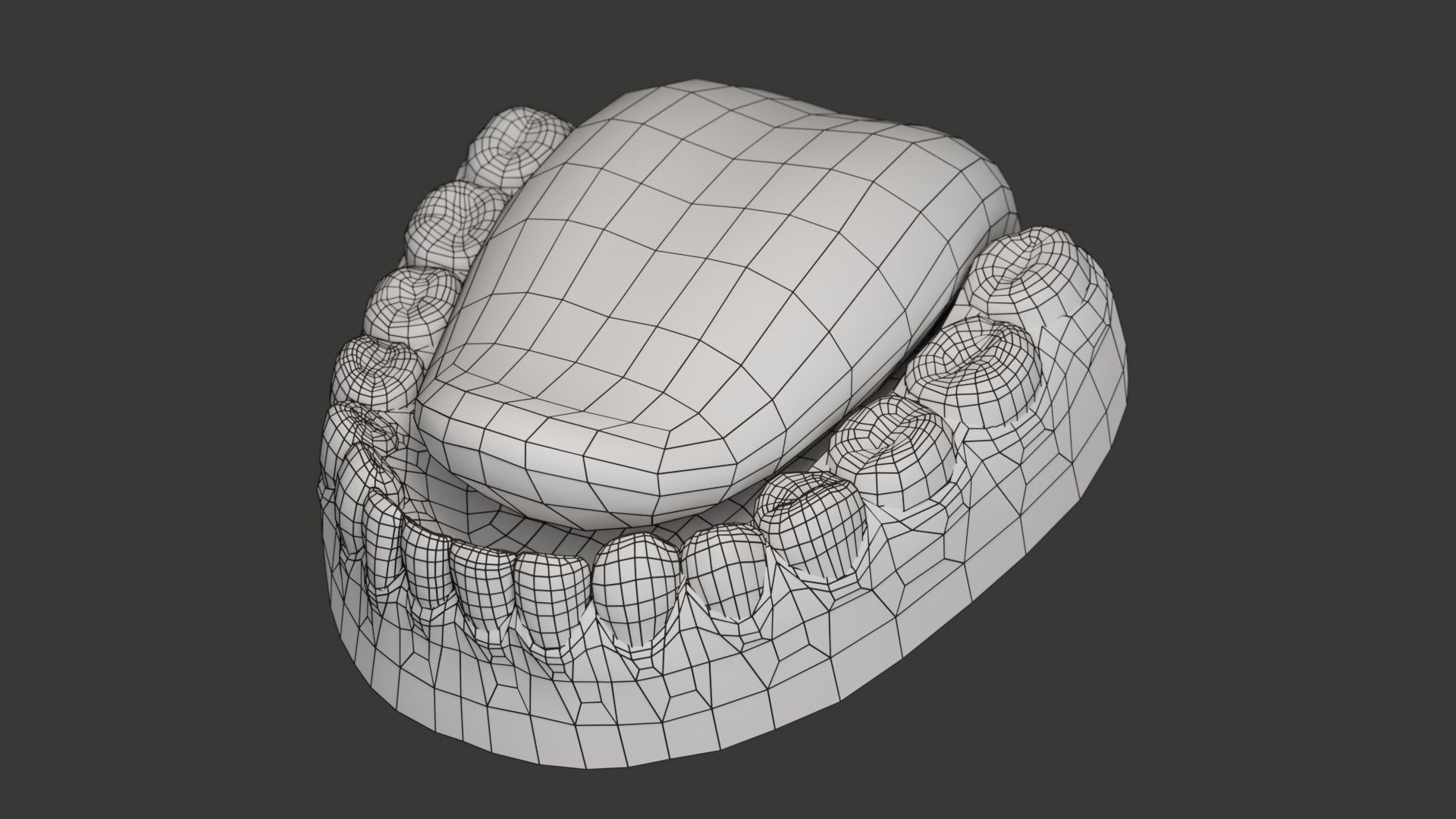 Human Teeth Rigged Low-poly 3D model_19