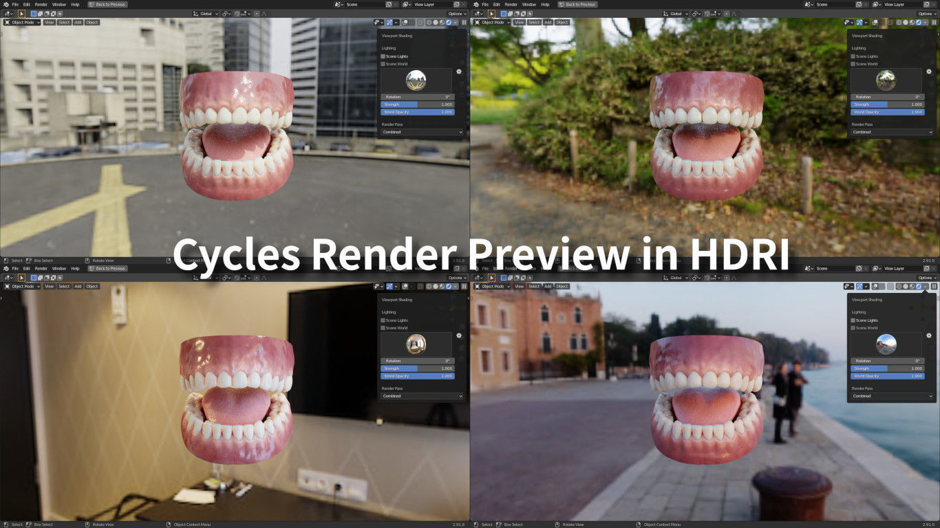 Human Teeth Rigged Low-poly 3D model_26