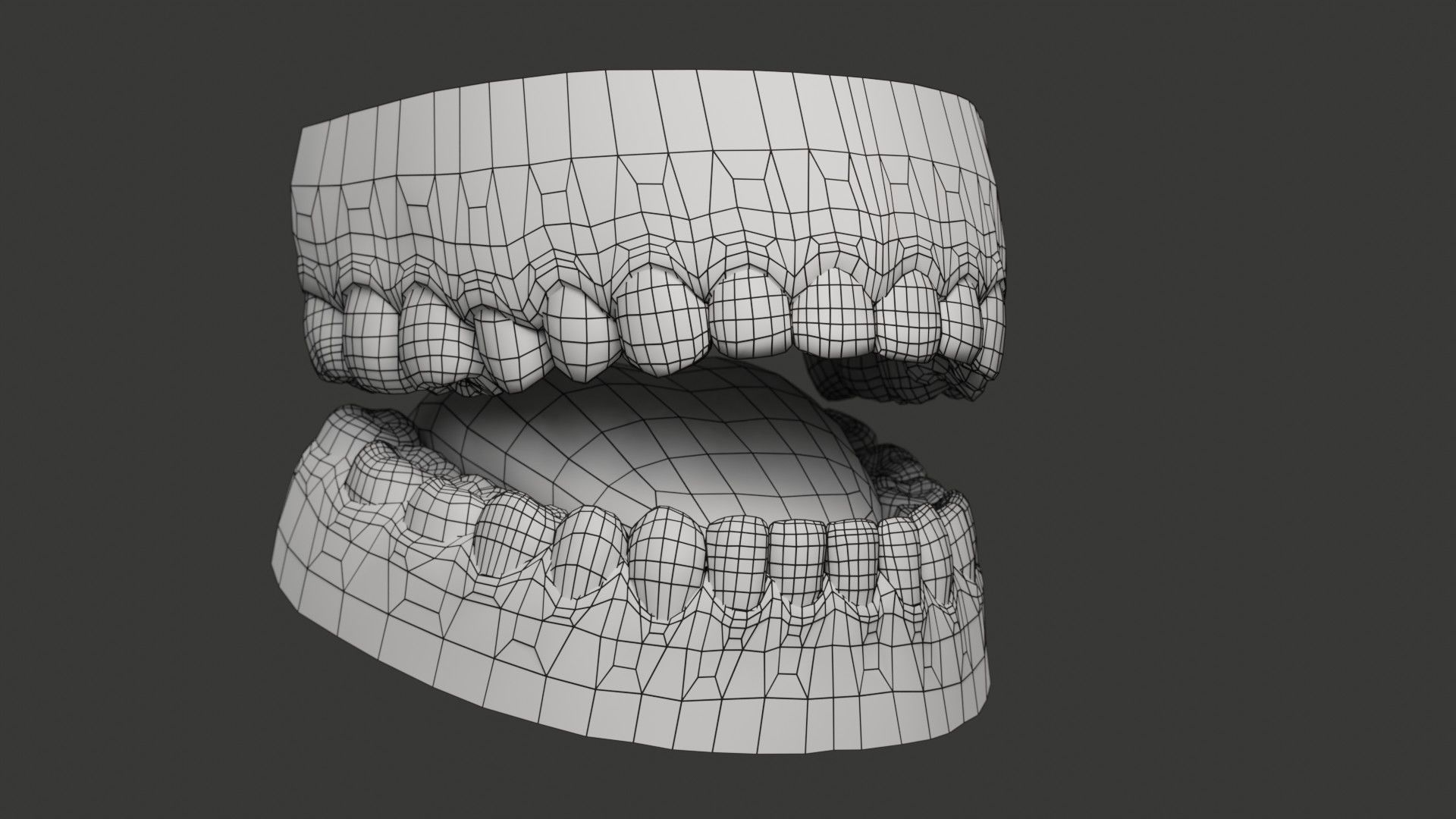 Human Teeth Rigged Low-poly 3D model_23
