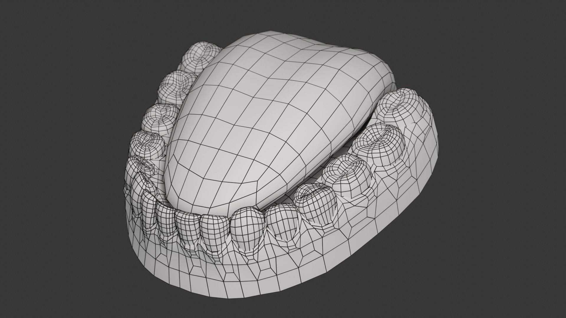 Human Teeth Rigged Low-poly 3D model_18