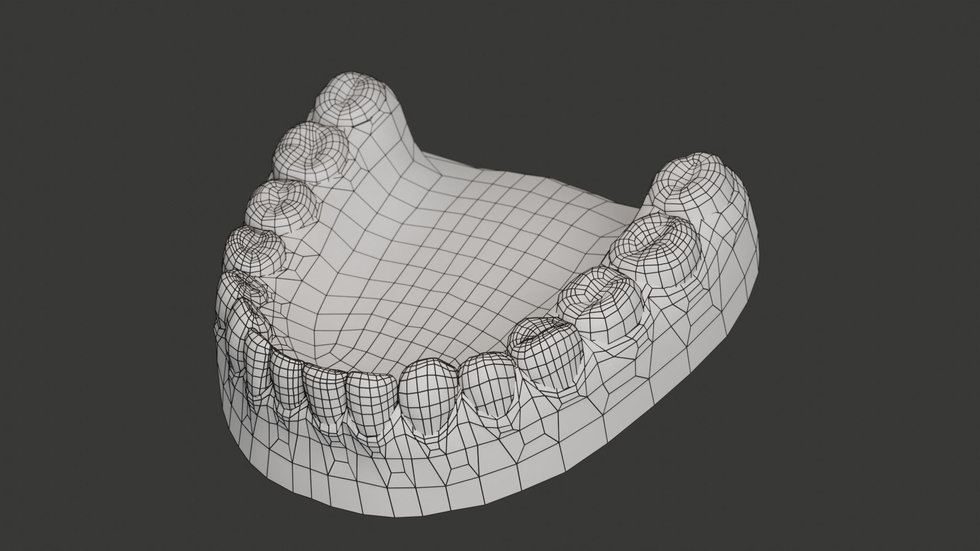 Human Teeth Rigged Low-poly 3D model_20