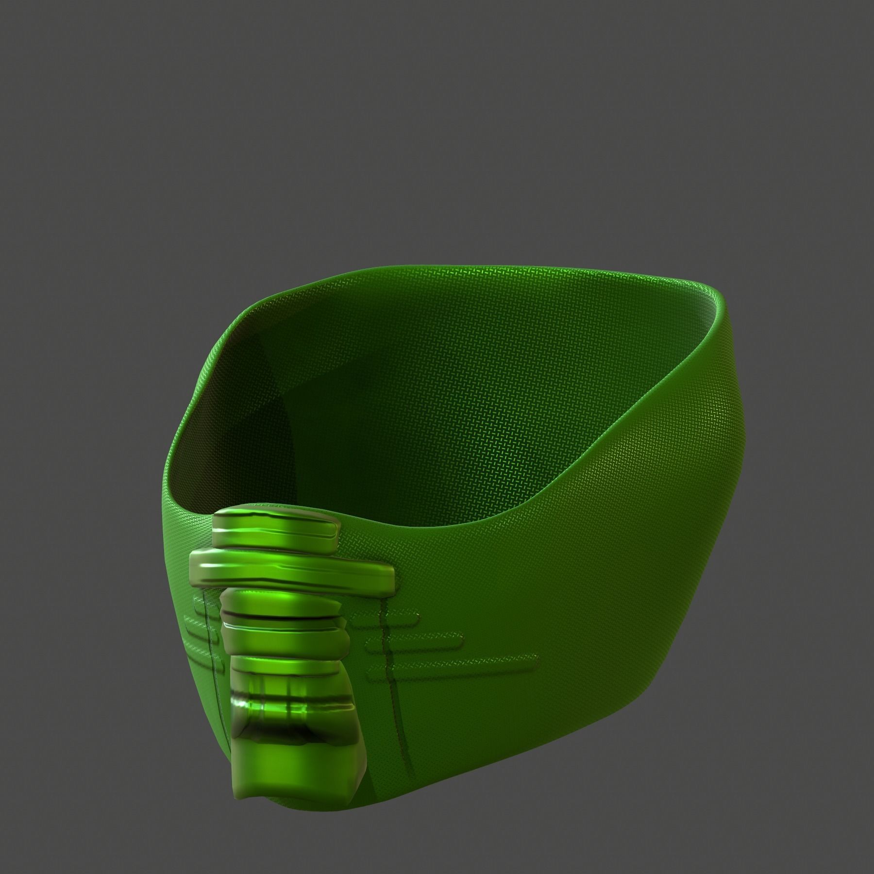 Gas mask helmet 3d model scifi Low-poly  Low-poly 3D model_3