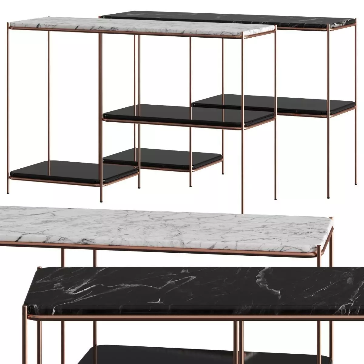 Praddy Stanley Console Table 3D model