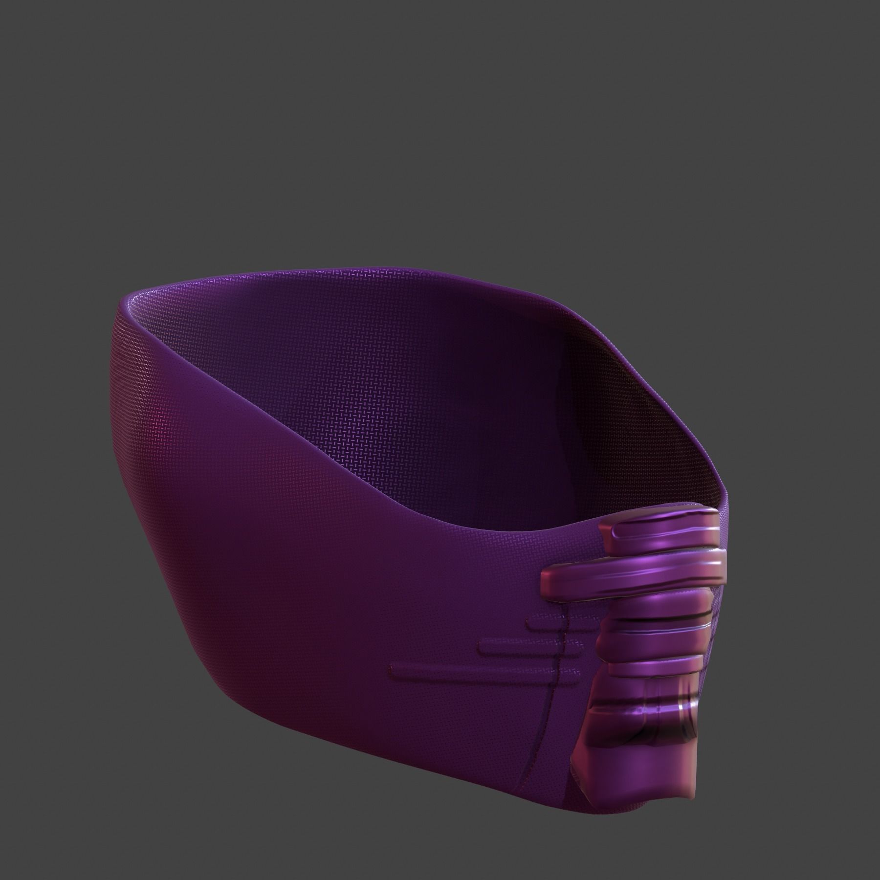 Gas mask helmet 3d model scifi Low-poly Low-poly 3D model_3