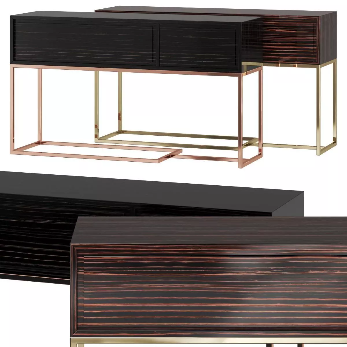 Praddy Missouri Console Table 3D model_0