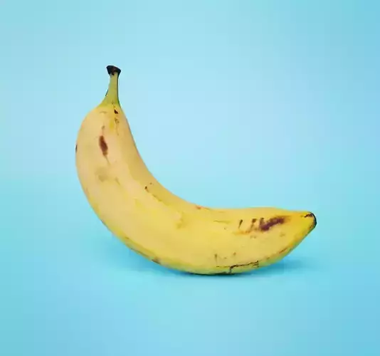 Banana ripe photorealistic photoscan