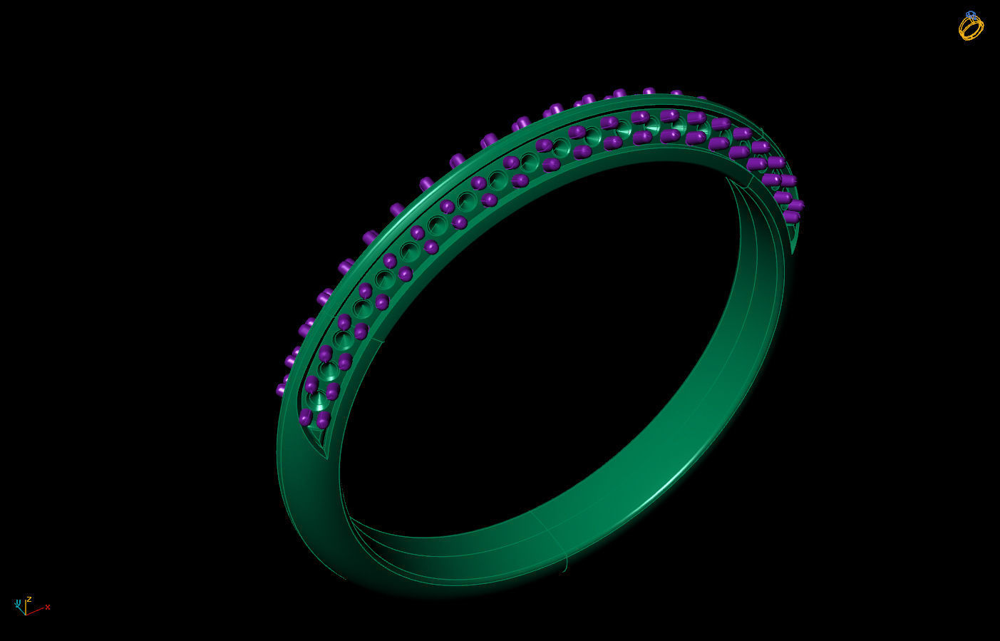 Jewelry Band Ring Knife profile Printable model 3D print model_3