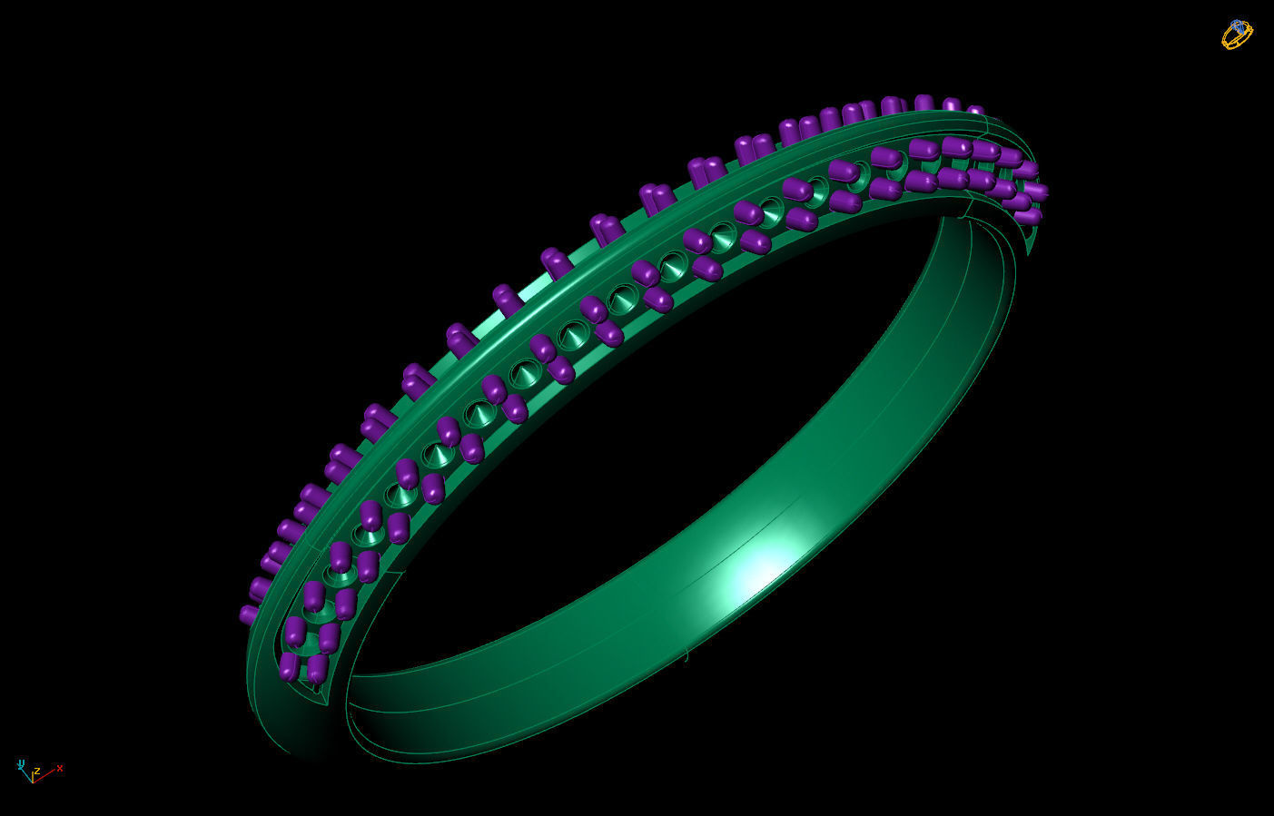Jewelry Band Ring Knife profile Printable model 3D print model_4