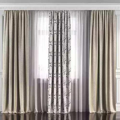 Curtain Set 108 3D model