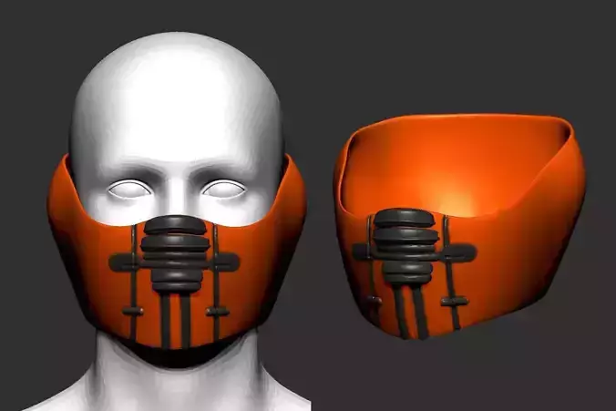 helmet high poly sculpt 3d printable ver 7 3D model