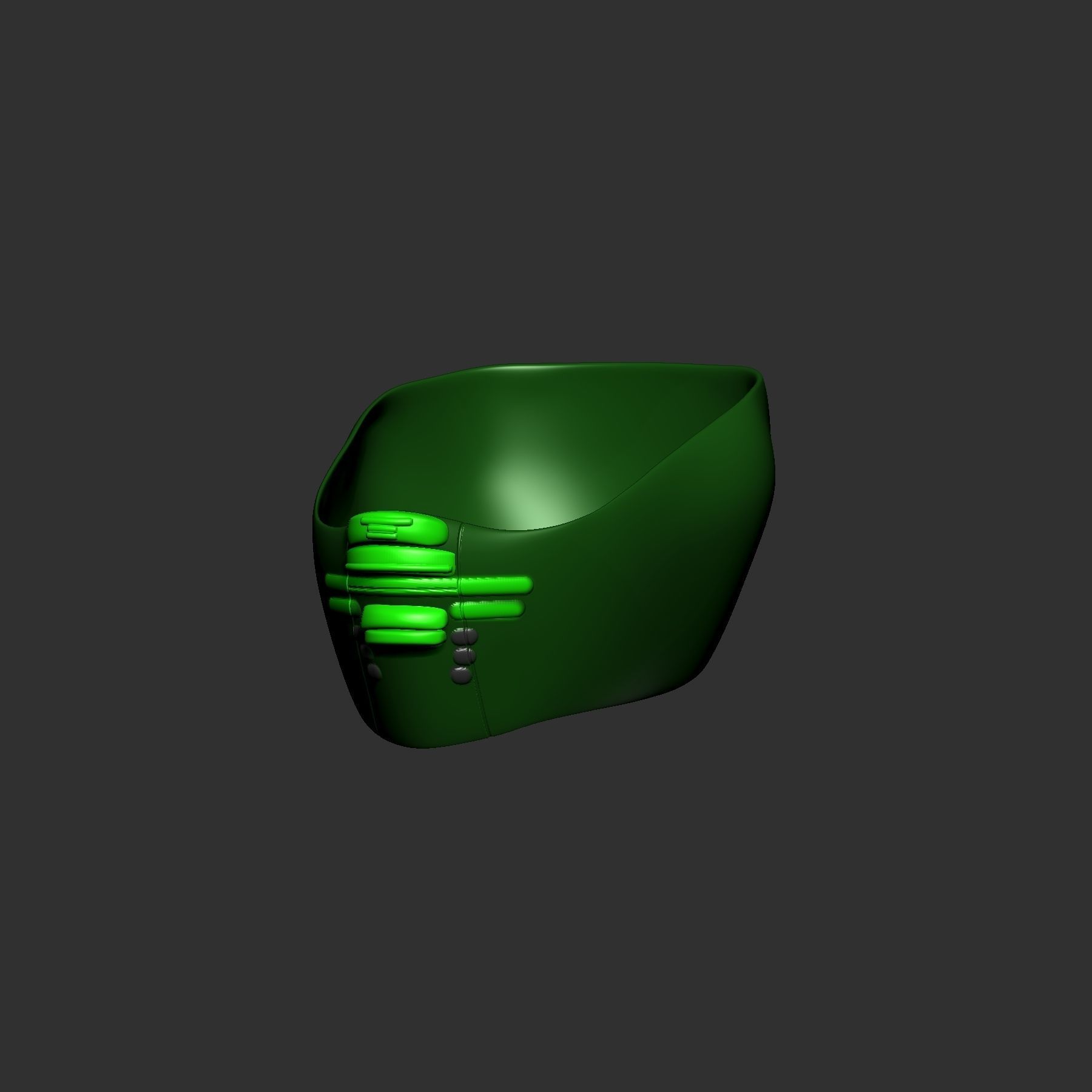 helmet high poly sculpt 3d printable ver 7 3D model 3D model_3