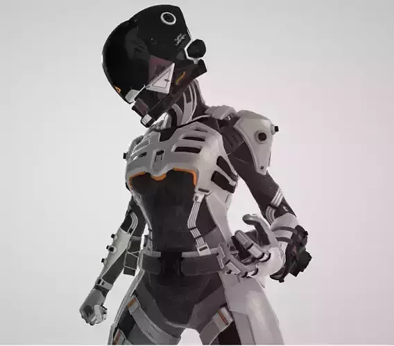 Wraith Cyber Ninja Apex Legends Free low-poly 3D model