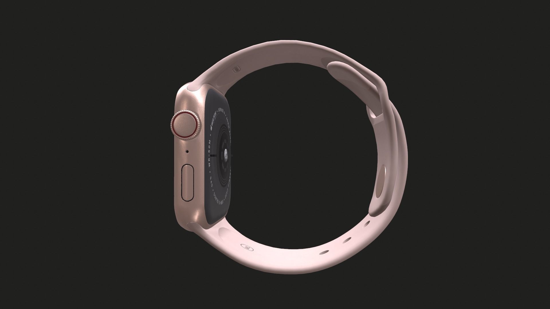 Apple Watch Series 4 40mm Low-poly 3D model_9