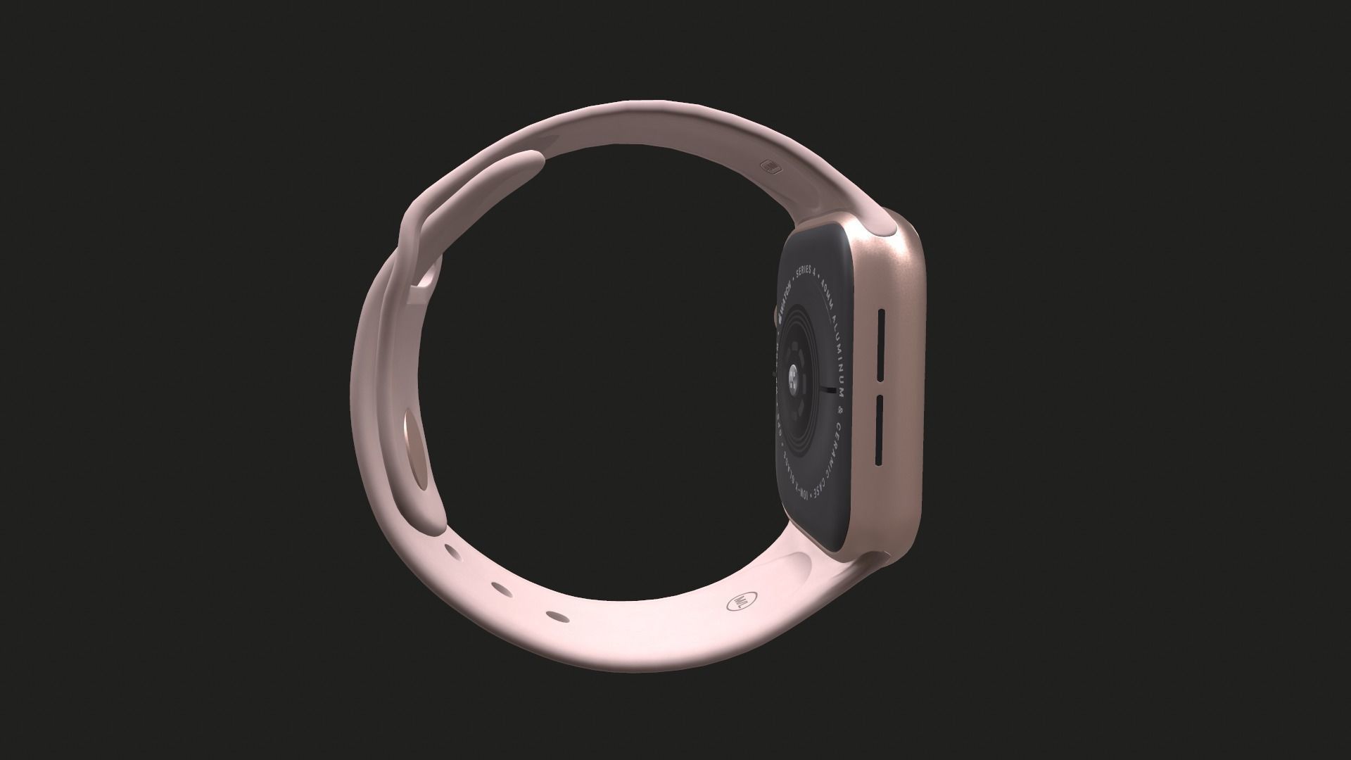 Apple Watch Series 4 40mm Low-poly 3D model_4
