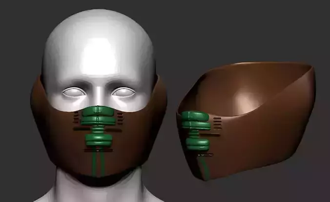 helmet high poly sculpt 3d printable ver 7 3D model 3D model