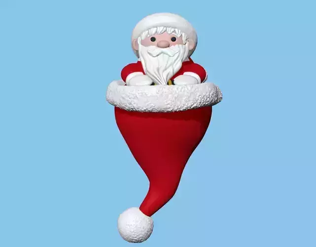 Santa Claus Hat Christmas ornament  3D print model