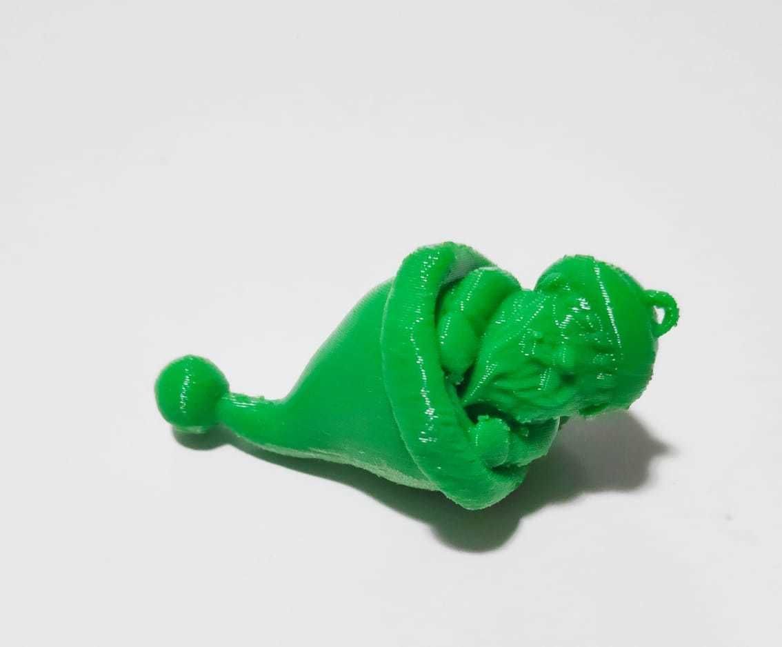 Santa Claus Hat Christmas ornament  3D print model_7