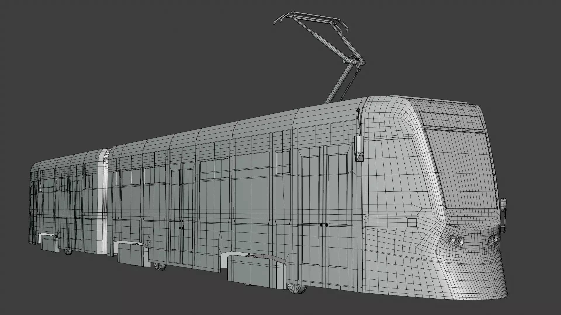 Tram Stadler 3D model_2