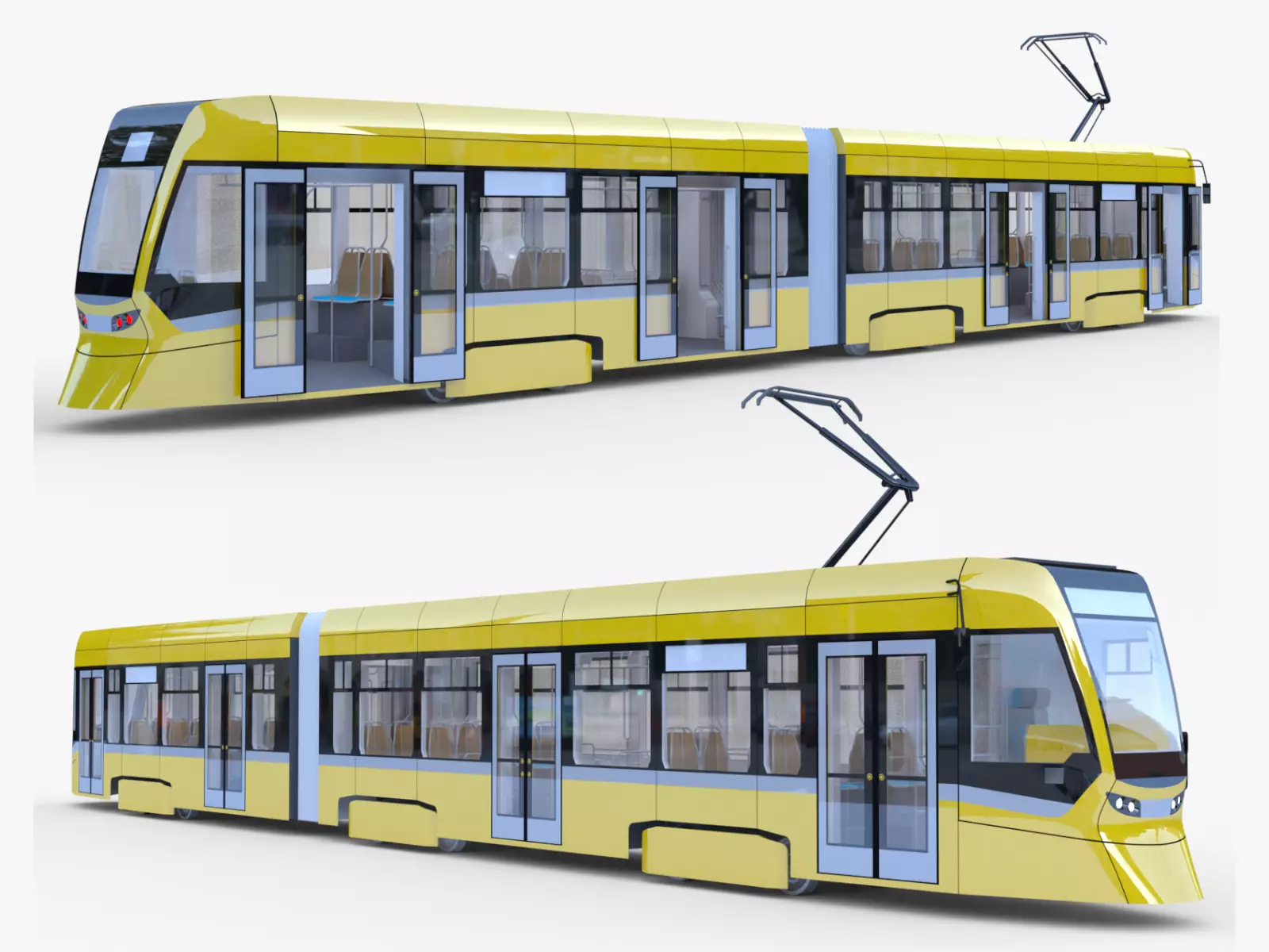 Tram Stadler 3D model_0
