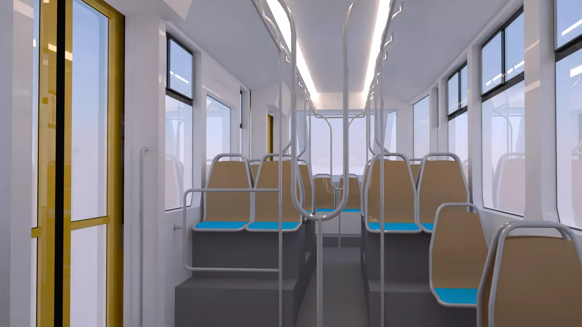 Tram Stadler 3D model_5