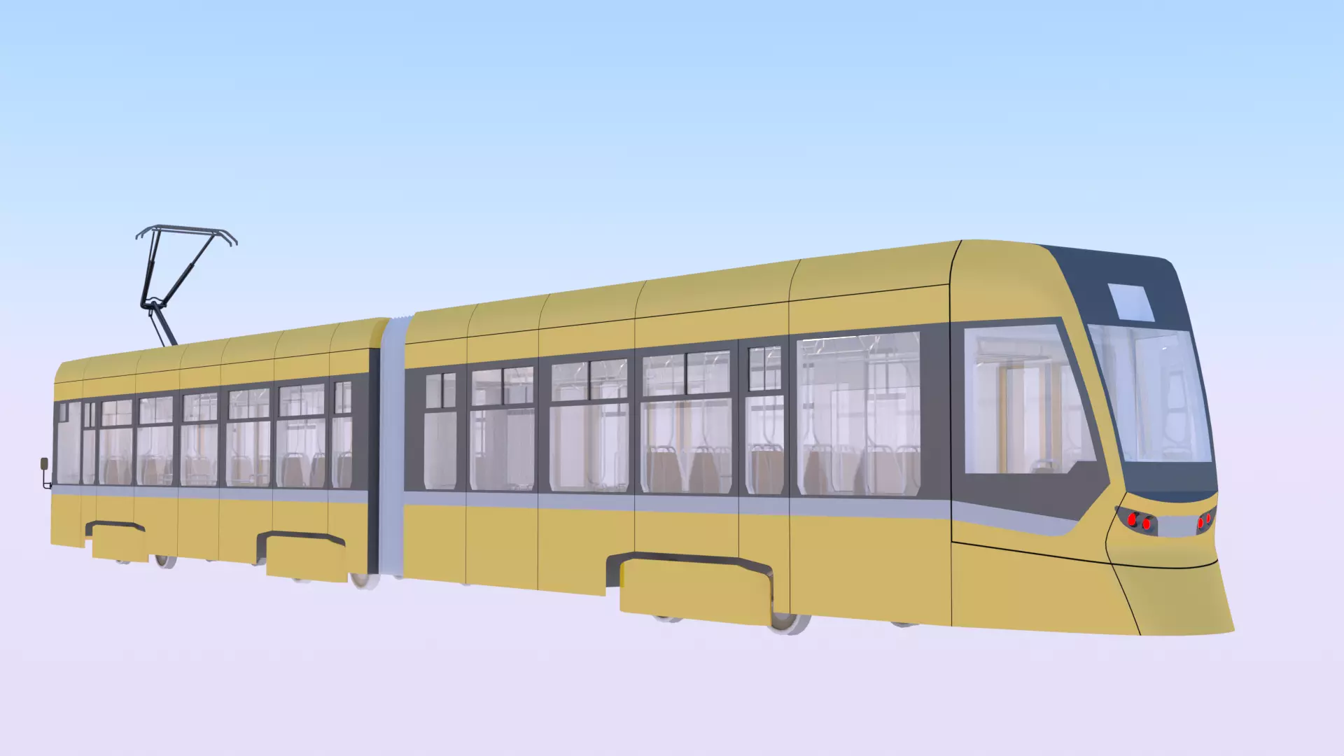 Tram Stadler 3D model_10