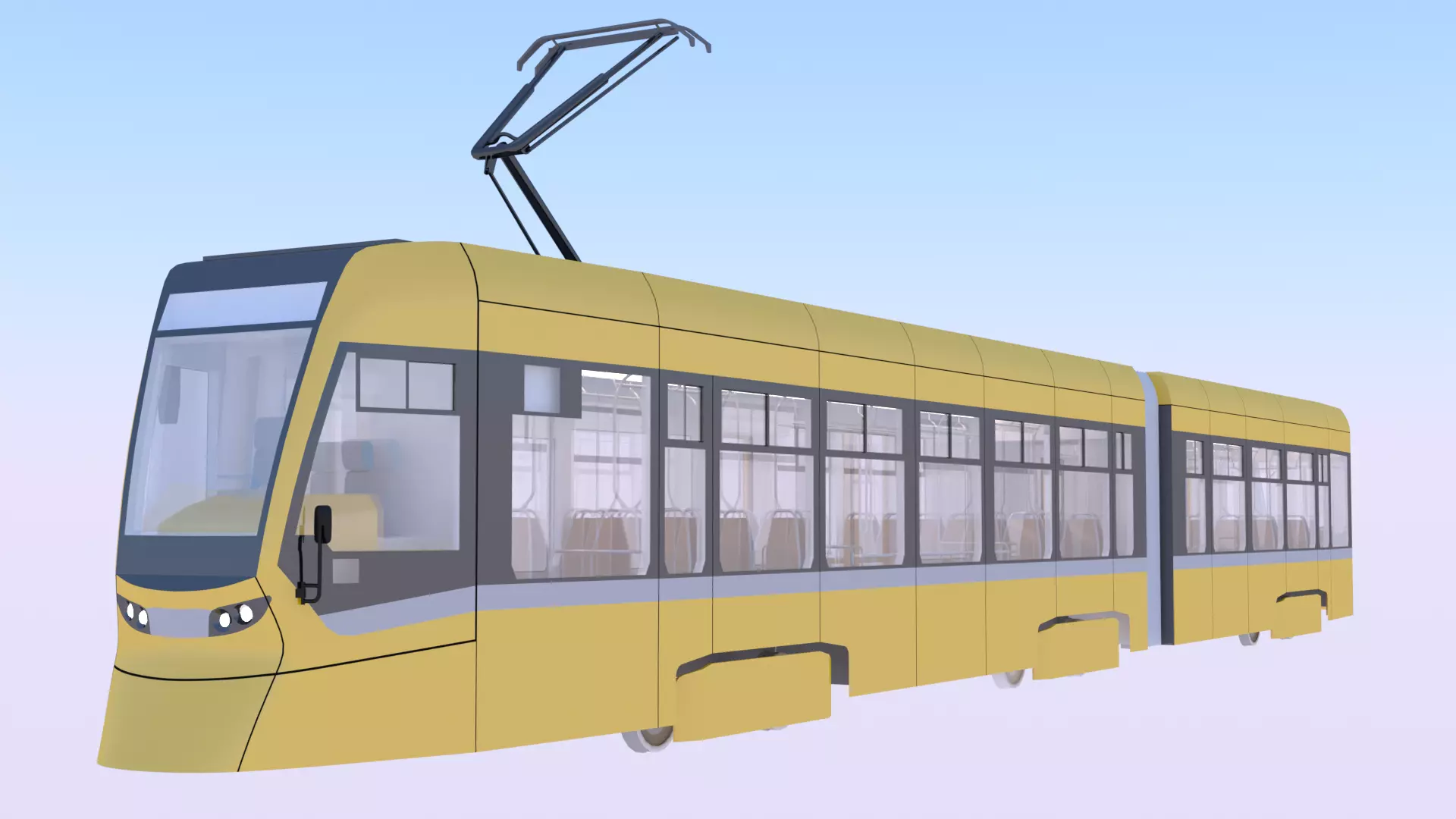 Tram Stadler 3D model_3