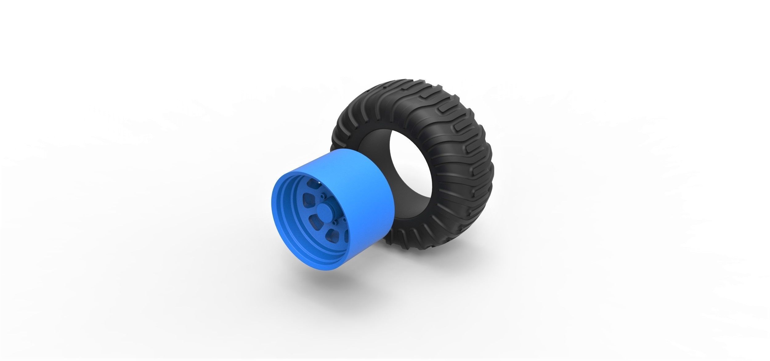 Offroad wheel 36 3D print model_5