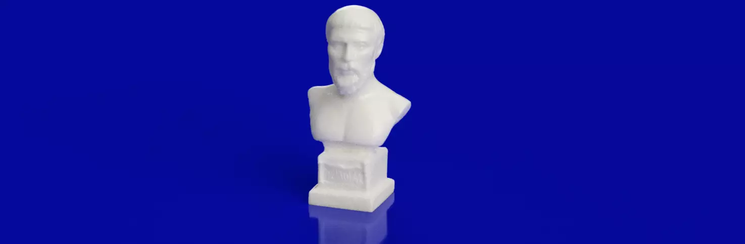 Pythagoras 3d model bust of person 3D print model_0