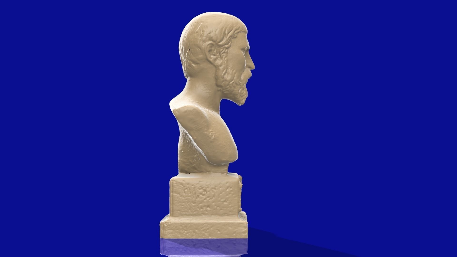 Pythagoras 3d model bust of person 3D print model_6