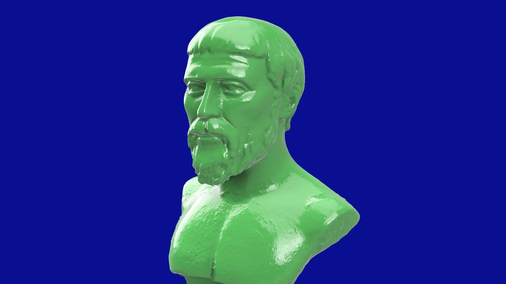 Pythagoras 3d model bust of person 3D print model_1