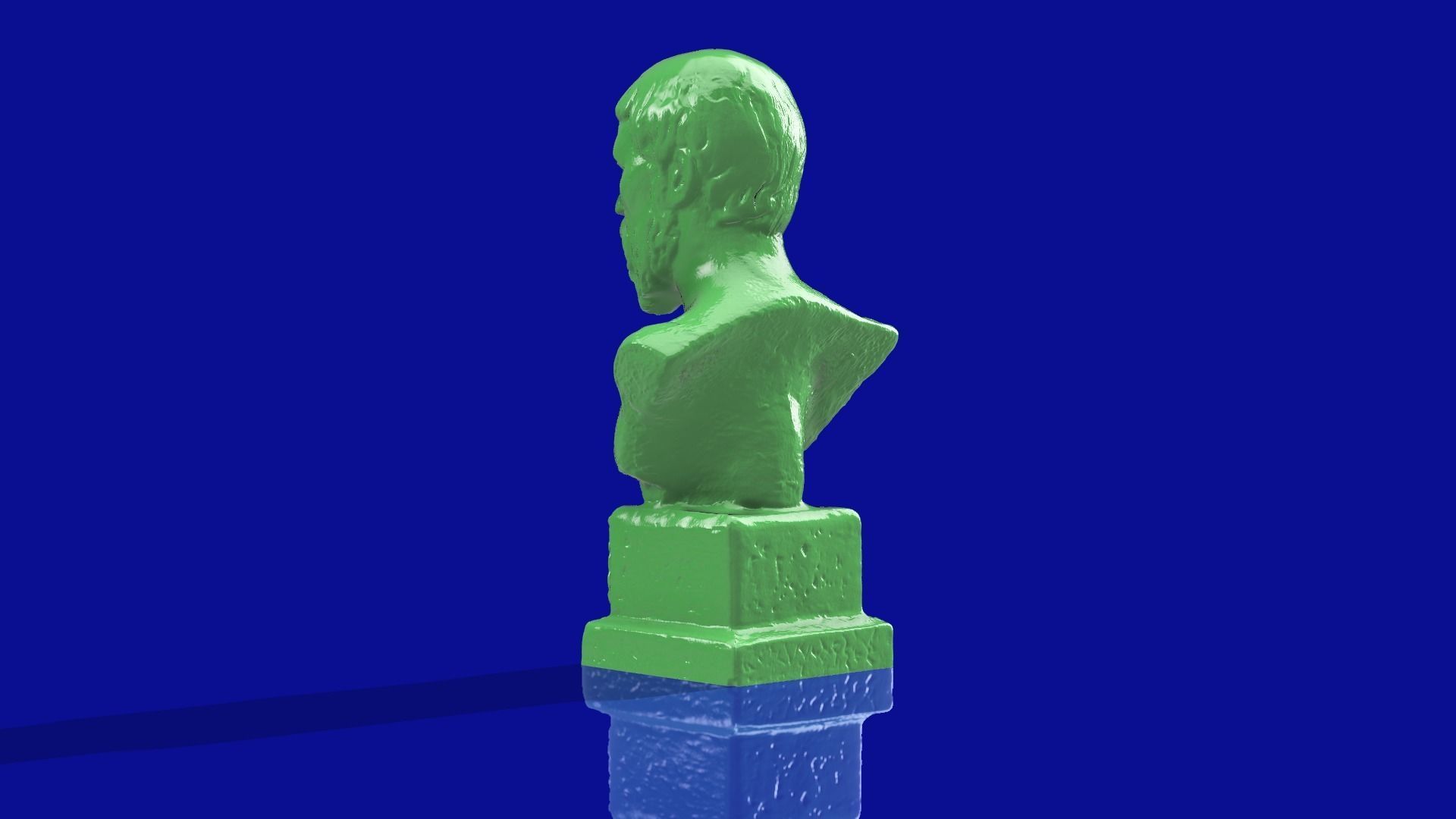 Pythagoras 3d model bust of person 3D print model_2