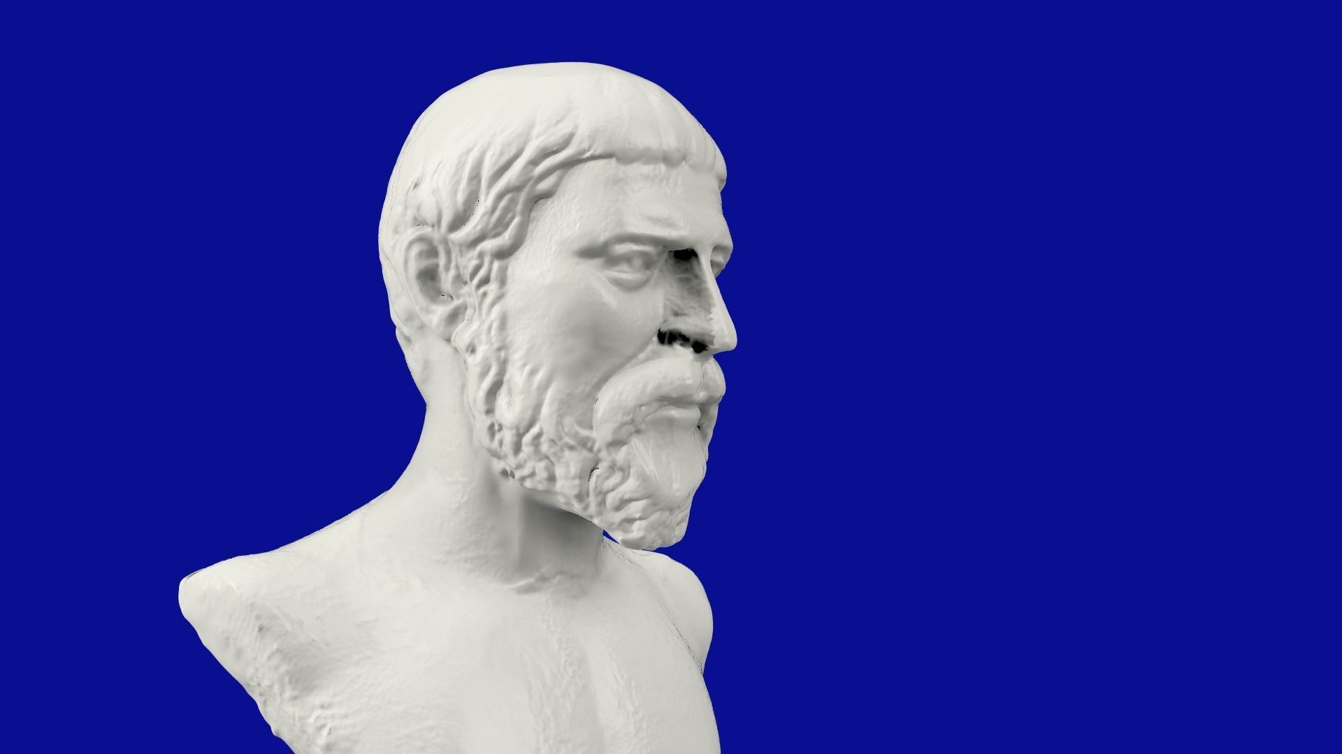 Pythagoras 3d model bust of person 3D print model_4