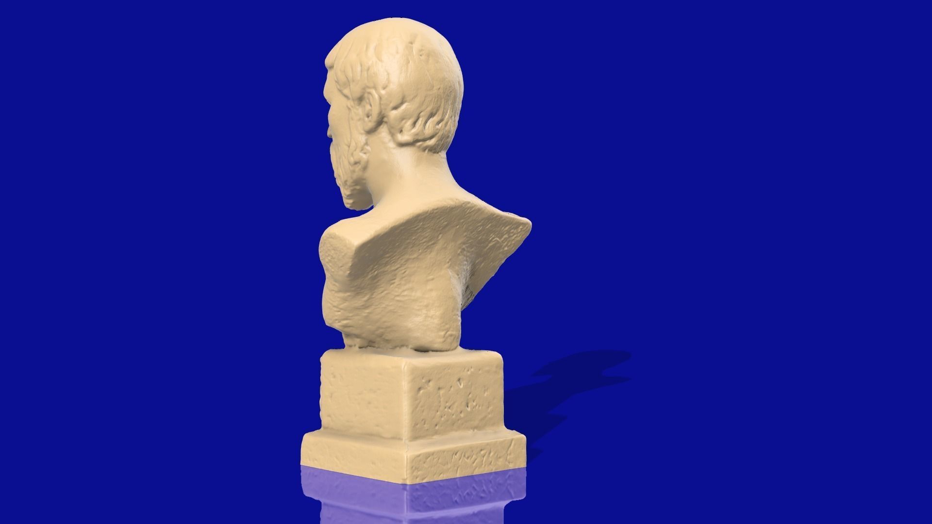 Pythagoras 3d model bust of person 3D print model_5