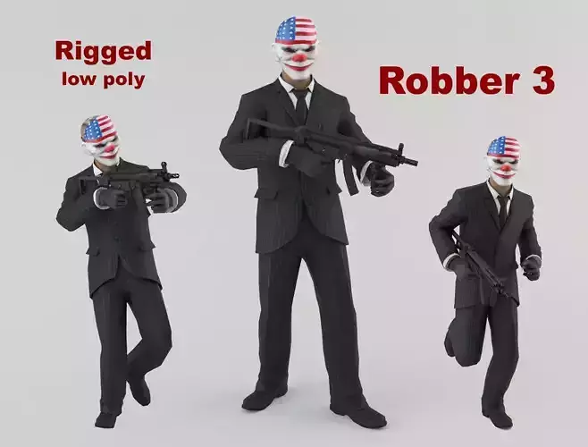 Robber 3 man in suit