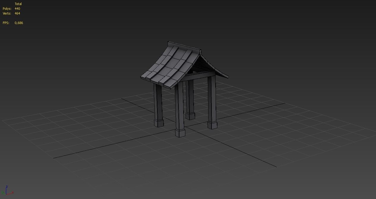 4K Japanese Kyoto Shrine - Fushimi Inari Taisha - Mitsurugisha Low-poly 3D model_20