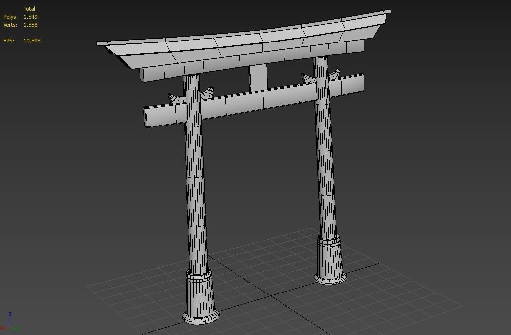 4K Japanese Kyoto Shrine - Fushimi Inari Taisha - Mitsurugisha Low-poly 3D model_26