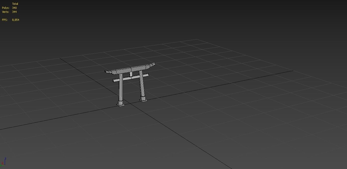 4K Japanese Kyoto Shrine - Fushimi Inari Taisha - Mitsurugisha Low-poly 3D model_19