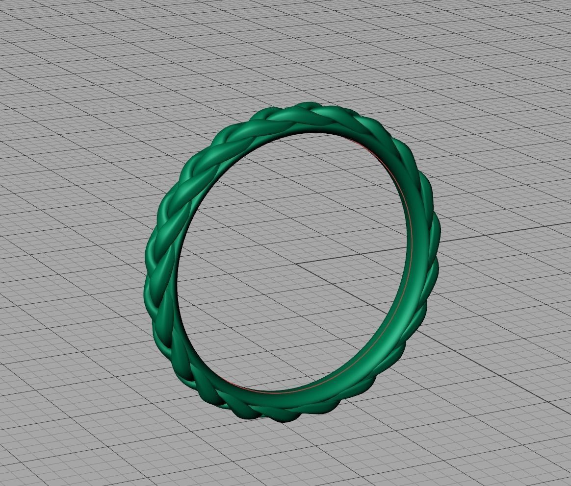 Braided Stackble Ring printable 3dmodel 3D model 3D printable | CGTrader