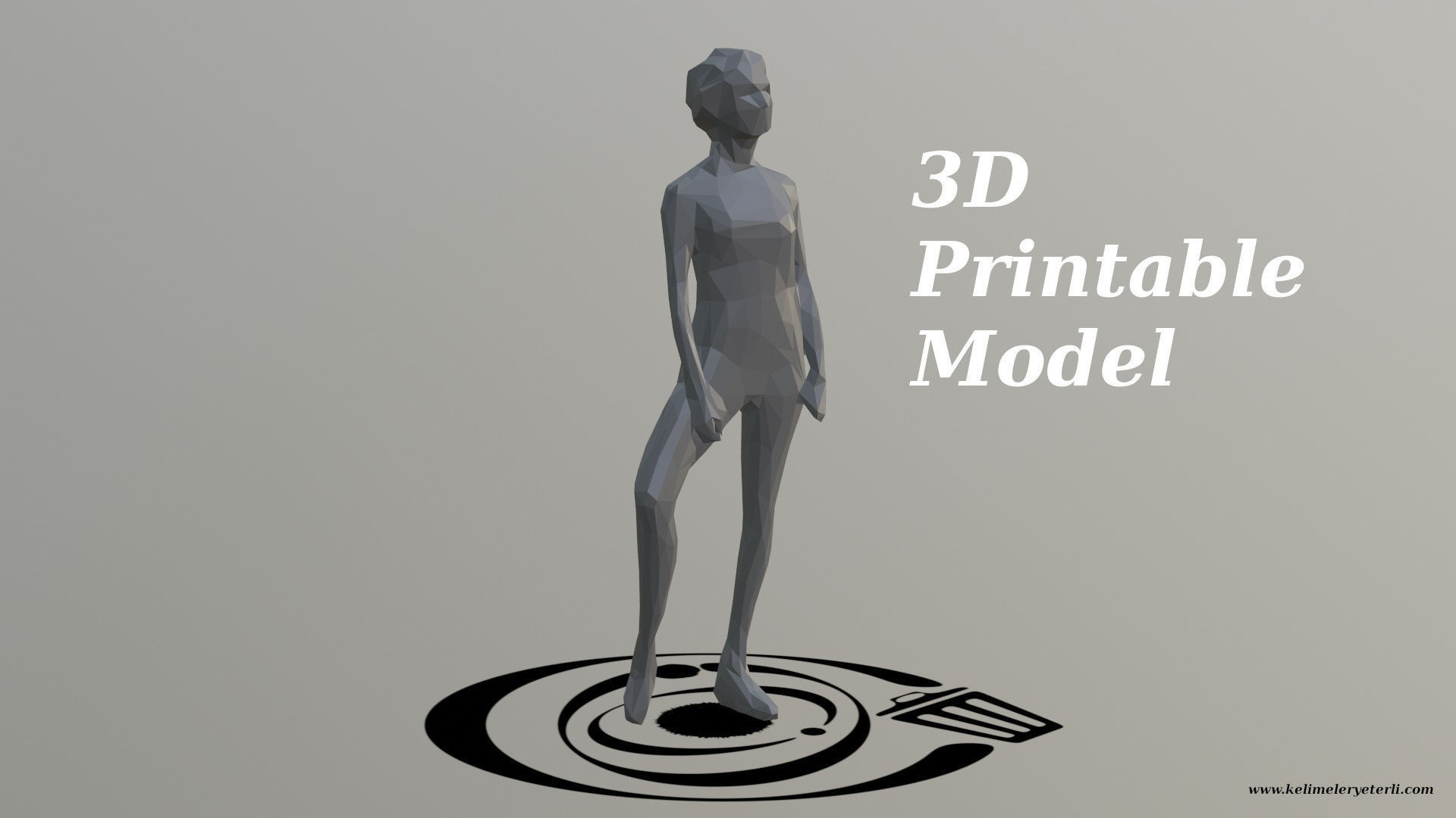 Human 087 LP R Low-poly 3D model_4