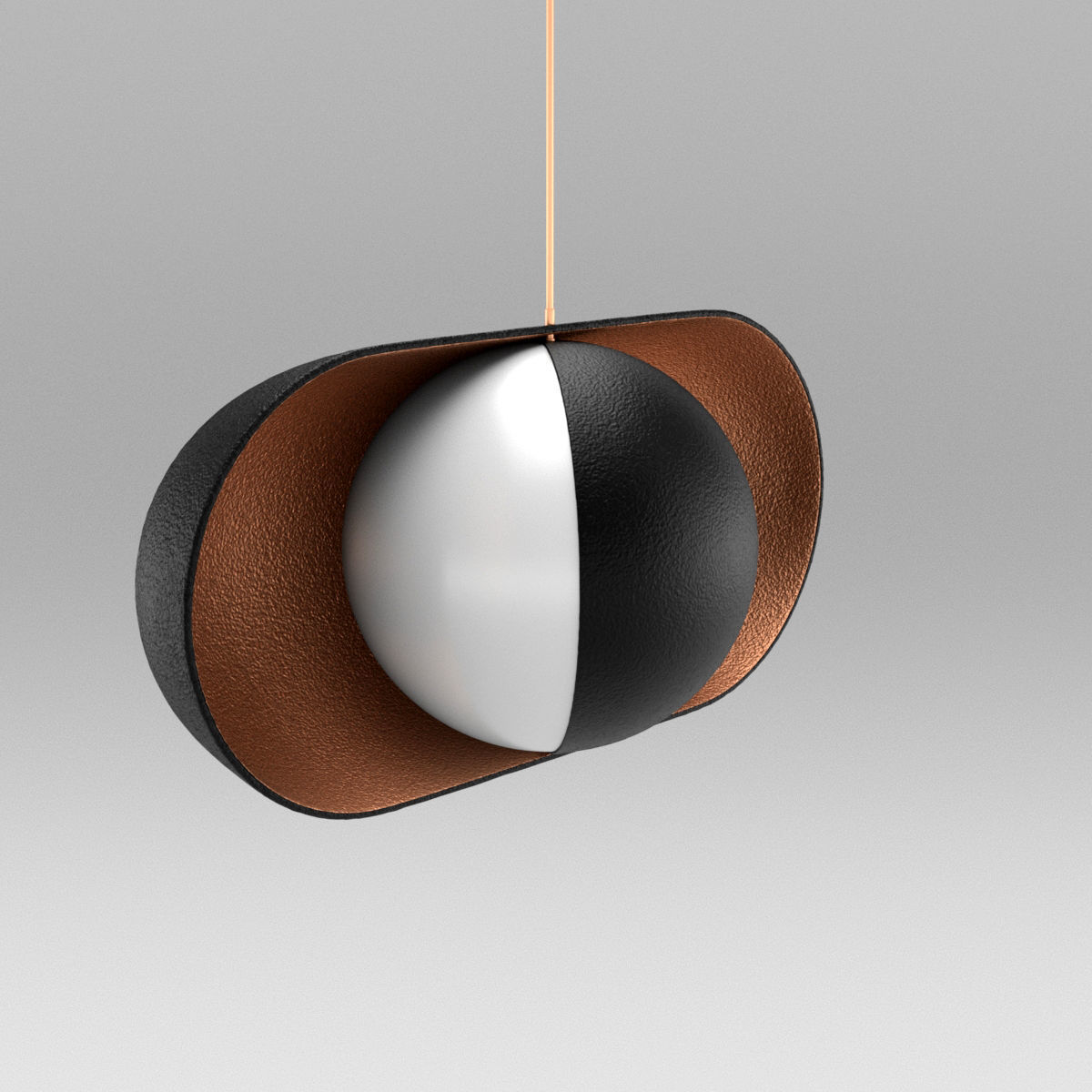 Moonlight Pendant Lamp Horizontal 3D model_4