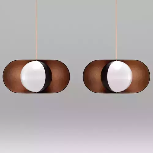 Moonlight Pendant Lamp Horizontal 3D model