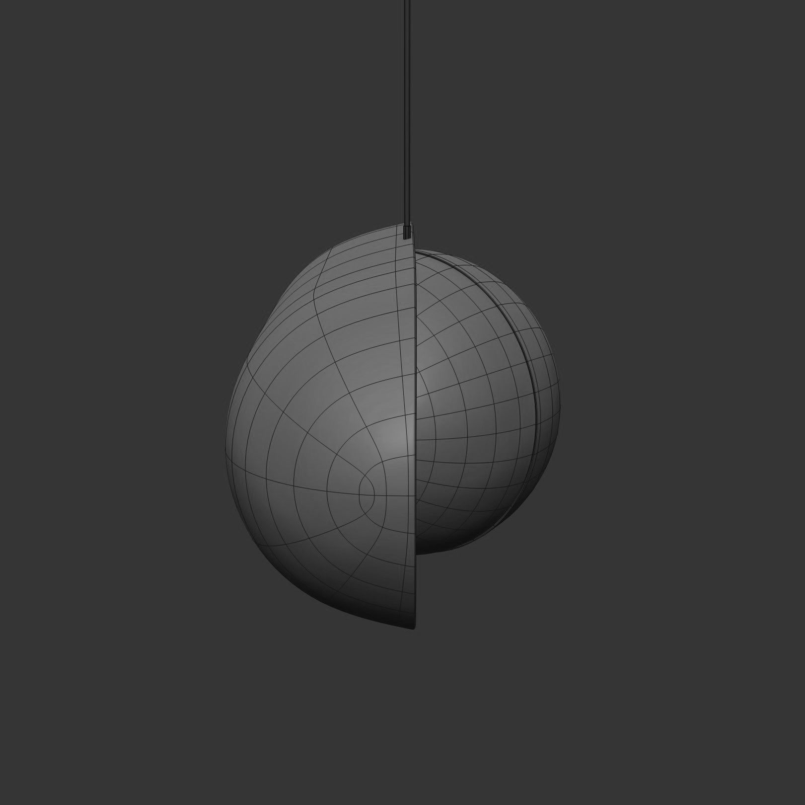 Moonlight Pendant Lamp Horizontal 3D model_7