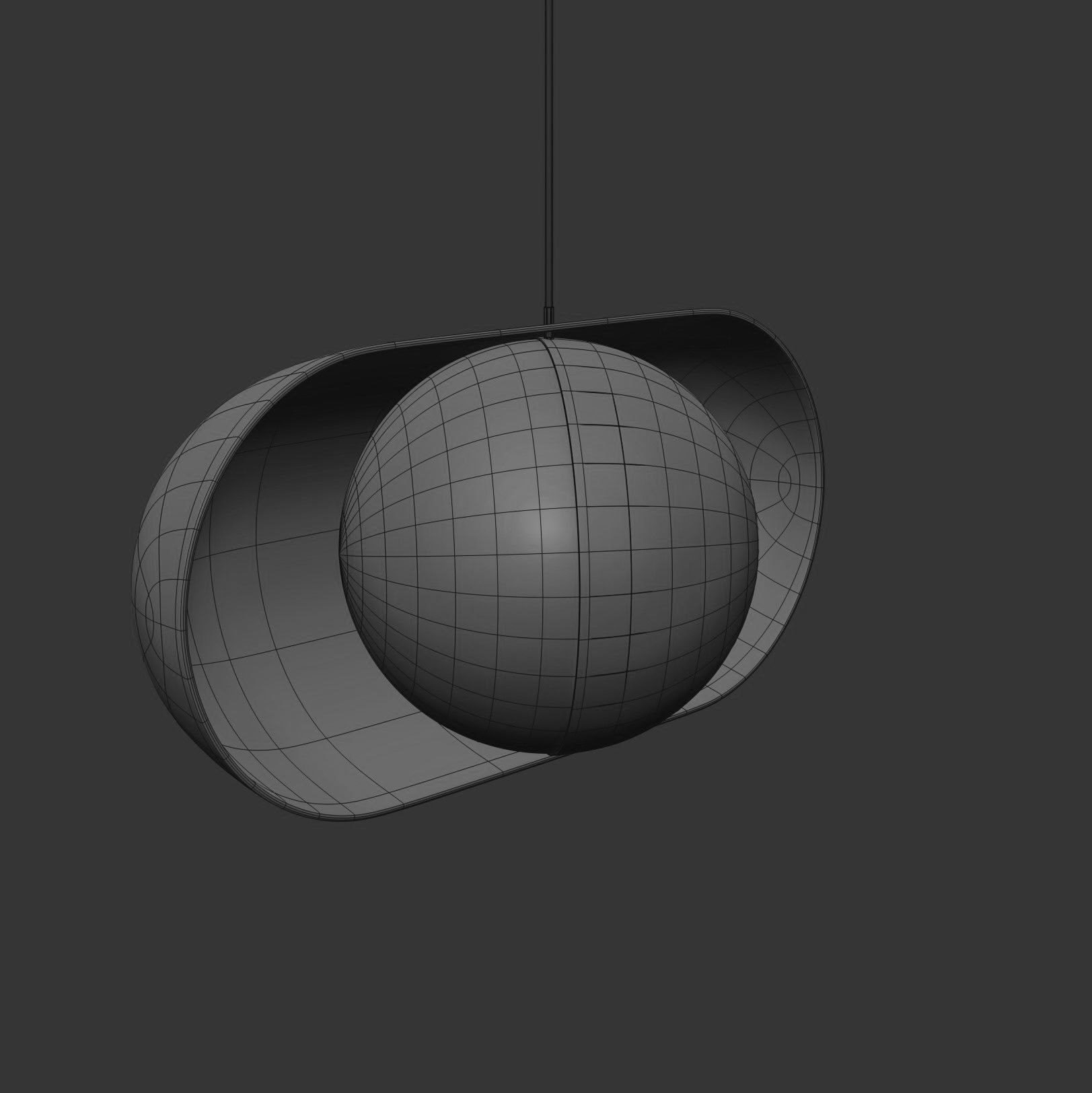 Moonlight Pendant Lamp Horizontal 3D model_5