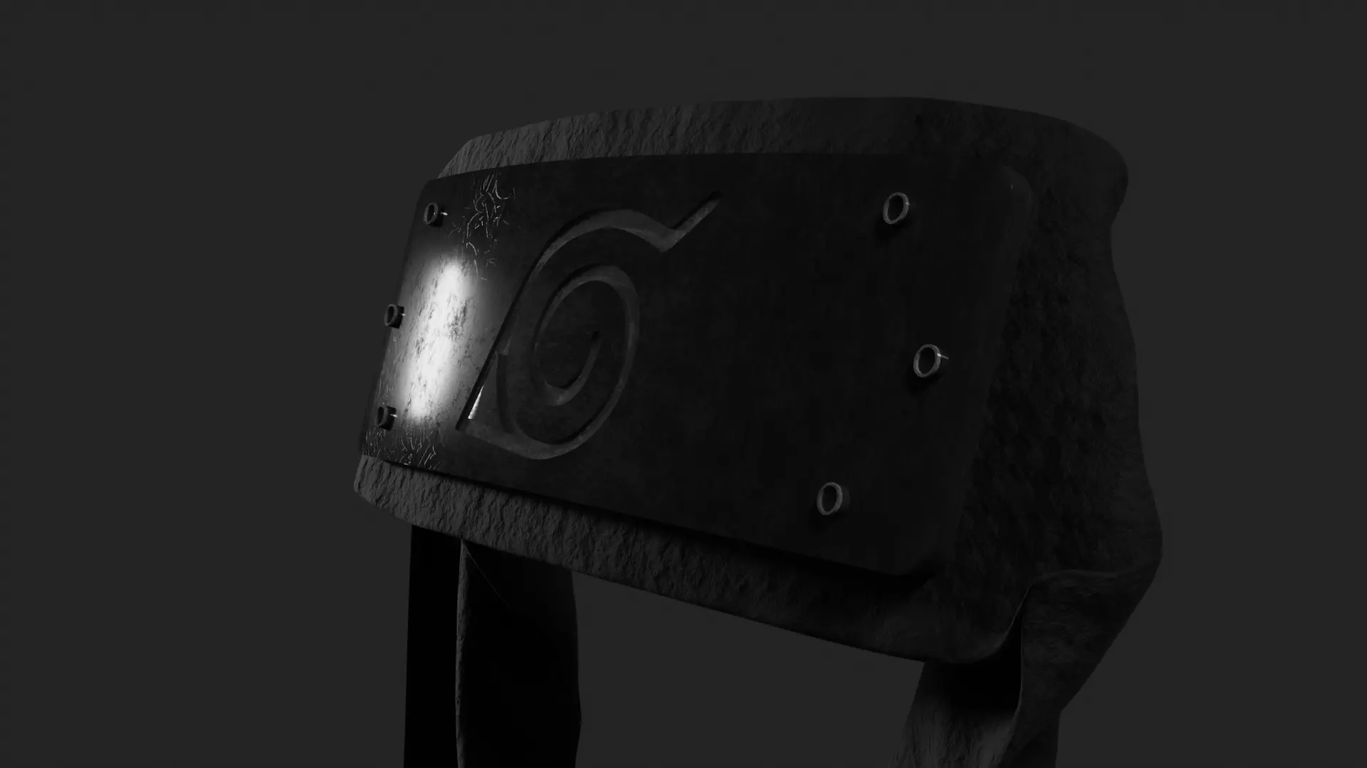 Naruto Headband Free low-poly 3D model