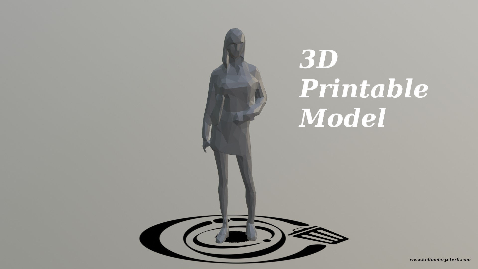 Human 088 LP R Low-poly 3D model_4