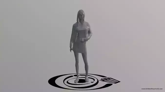Human 088 LP R Low-poly 3D model
