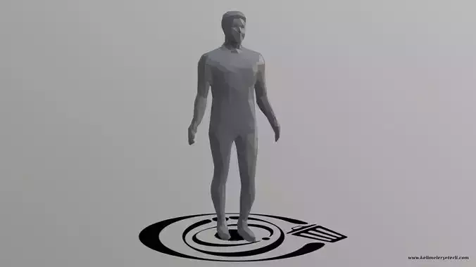 Human 089 LP R Low-poly 3D model