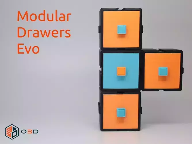 Modular Drawers Evo 3D print model
